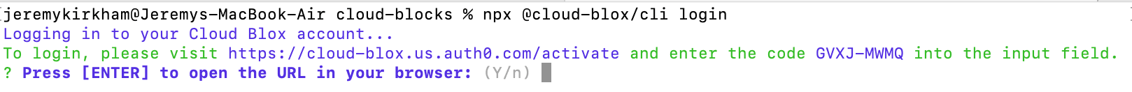 Signup step 1