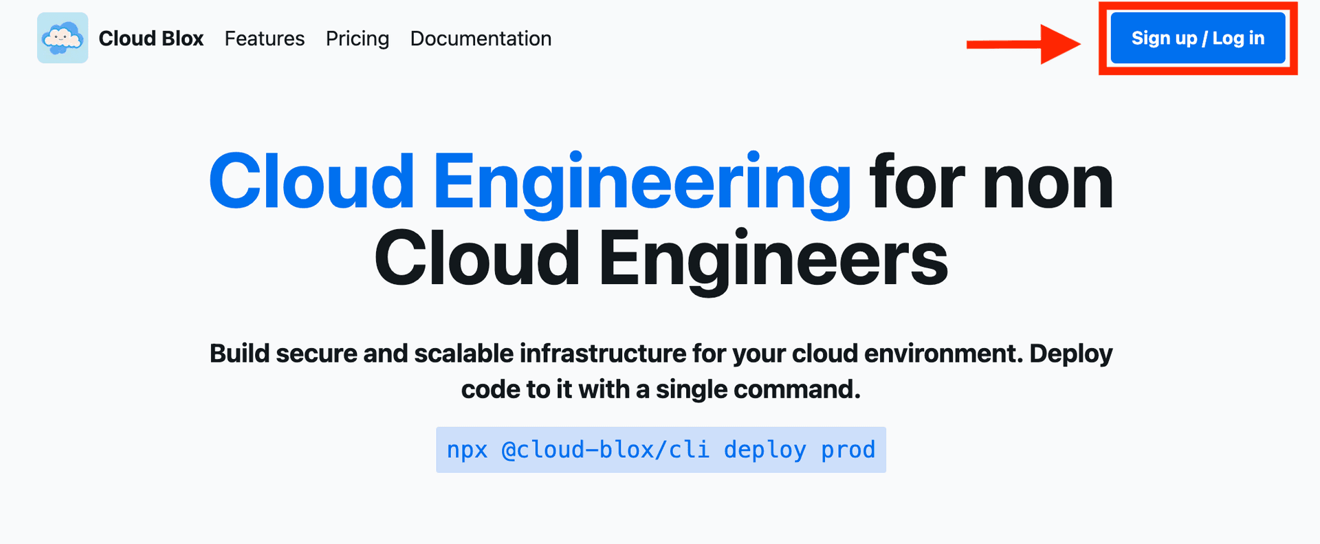 Signup step 1